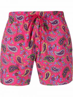 Kratke hlače s printom s paisley uzorkom Etro ružičasta