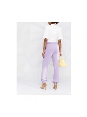 Pantalones de chándal slim fit The Attico violeta