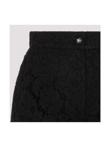 Pantalones de encaje Dolce & Gabbana negro