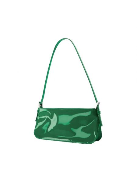Bolsa de hombro de cuero By Far verde