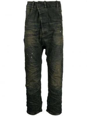 Asymmetrische straight jeans Boris Bidjan Saberi blau
