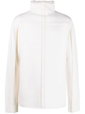 Sweter z wełny merino Thom Krom biały
