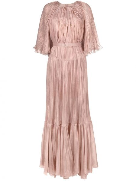 Вечернее платье плиссированное Maria Lucia Hohan, розовое