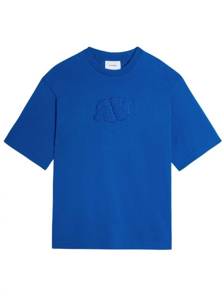 Βαμβακερή μπλούζα Axel Arigato μπλε