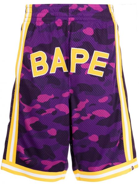 Pantalones cortos deportivos de malla A Bathing Ape® violeta