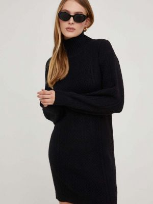 Kašmírové mini šaty Answear Lab černé