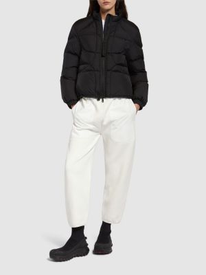 Nylon daunenjacke Moncler schwarz