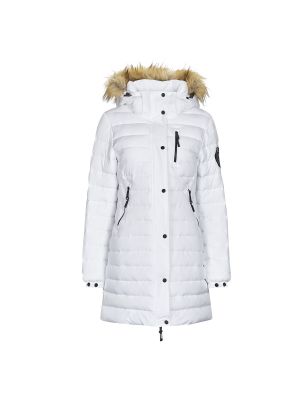 Steppelt kapucnis kabát Superdry fehér
