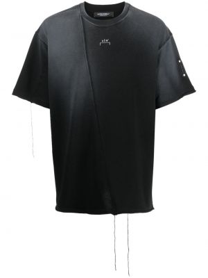 Bavlnené roztrhané tričko A-cold-wall* čierna