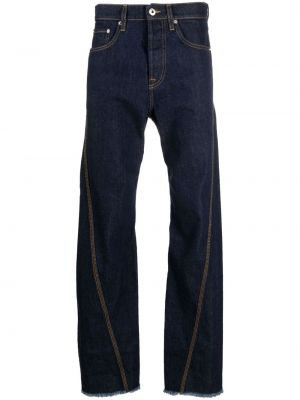 Proste jeansy bawełniane Lanvin niebieskie