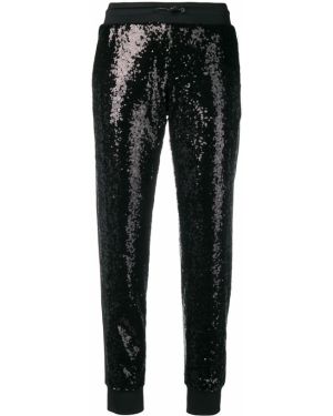 Pantalones de chándal con lentejuelas Philipp Plein negro