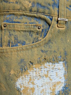 Alt laienevad teksapüksid distressed Flâneur pruun