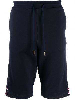 Pantaloni scurți cu dungi Thom Browne albastru