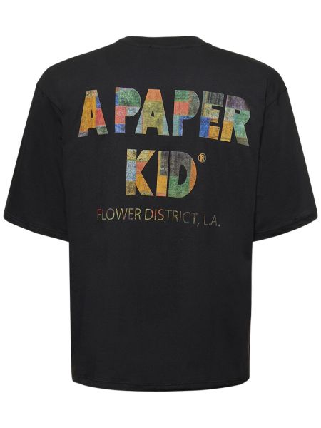 Camiseta A Paper Kid negro