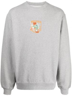 Sweatshirt mit stickerei Maharishi grau