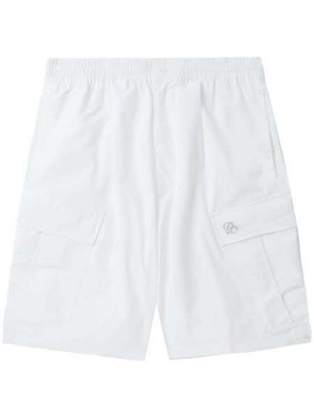 Broderet cargo shorts Five Cm hvid