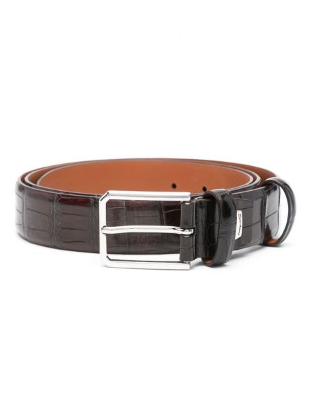 Ceinture à boucle Santoni noir