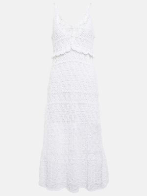 Sukienka midi bawełniana Anna Kosturova biała