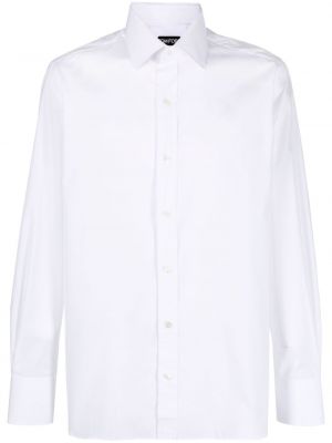 Памучна риза Tom Ford бяло