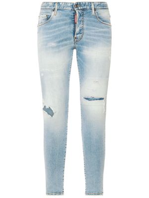 Stretchjeans i bomull Dsquared2 blå