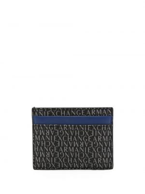 Trykt lommebok Armani Exchange svart