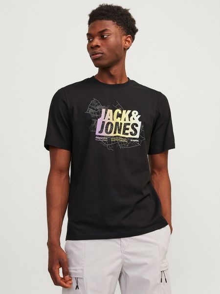 Camiseta manga corta Jack & Jones negro