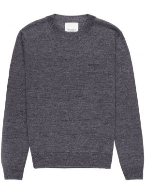 Пуловер с кръгло деколте Marant сиво