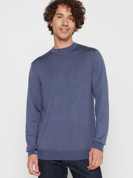 Sweter Profuomo niebieski