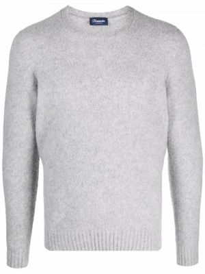 Pletený sveter Drumohr sivá