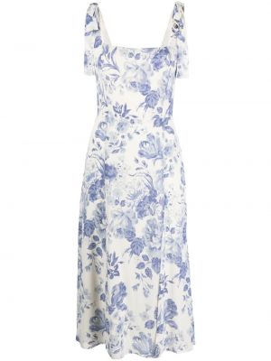 Trykt floral dress Reformation hvit