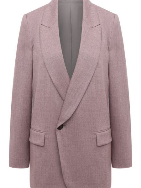 Шерстяной пиджак Brunello Cucinelli розовый