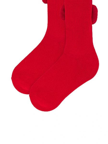 Socken mit schleife Casa Clara rot