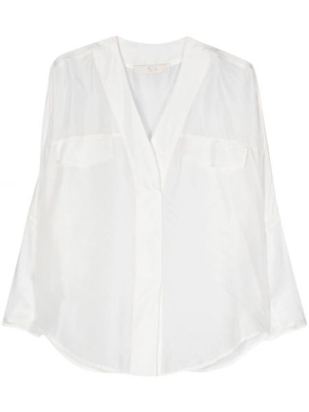 Копринена блуза Tela бяло