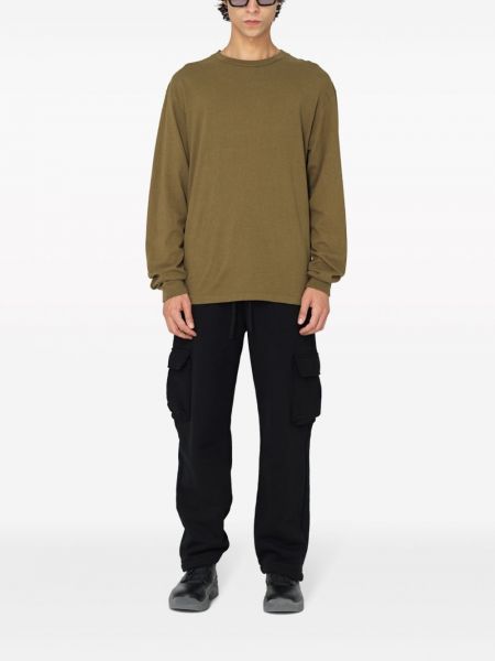 Sweatshirt aus baumwoll mit rundem ausschnitt John Elliott grün