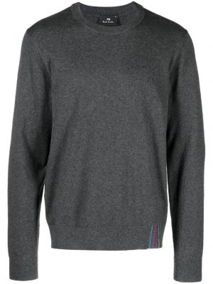 Pull à rayures en tricot Ps Paul Smith gris