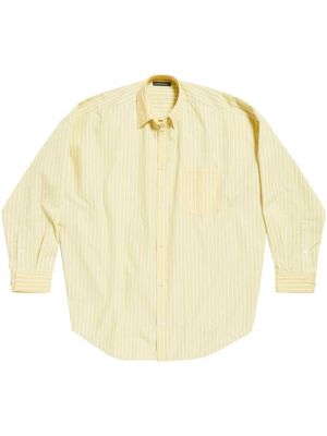Dryžuota medvilninė marškiniai Balenciaga