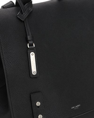 Kožni ruksak Saint Laurent crna