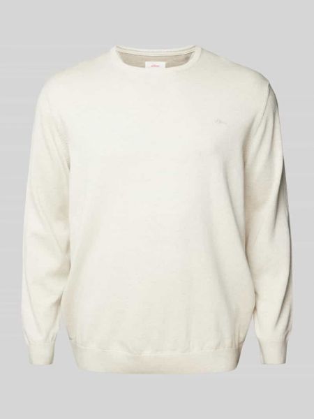 Dzianinowy sweter S.oliver Plus biały
