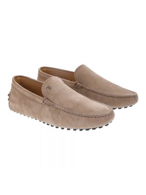 Loafers de cuero Tod's gris