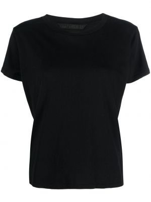 T-shirt en coton avec manches courtes Mother noir