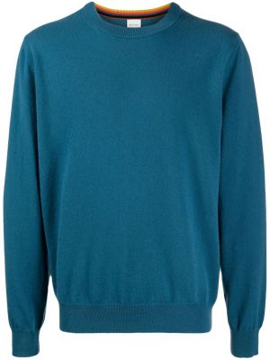 Dryžuotas kašmyro megztinis Paul Smith mėlyna
