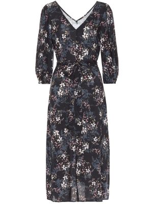 Floral fløyel dress Velvet svart