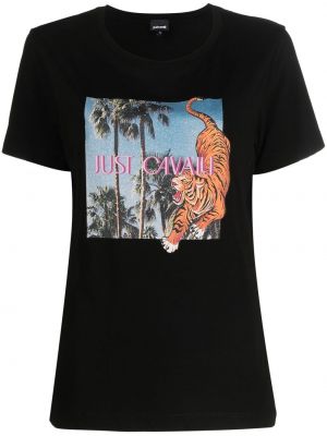 T-shirt Just Cavalli svart