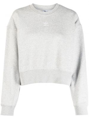 Fleece hoodie Adidas grau