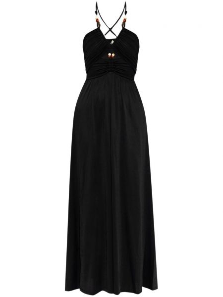 Haljina na naramenice Dvf Diane Von Furstenberg crna