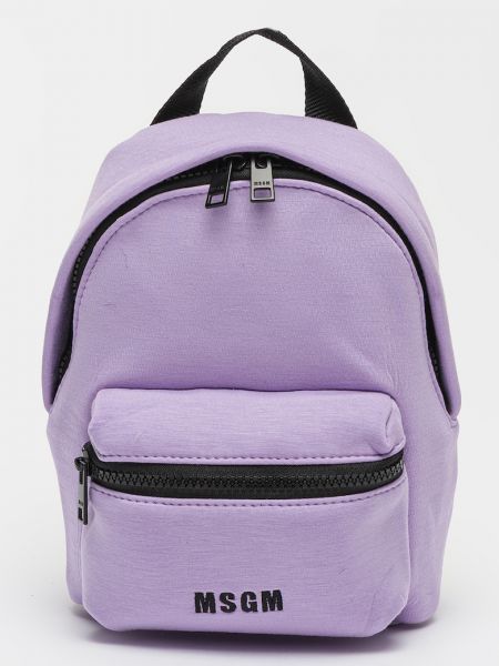 Рюкзак на молнии Msgm фиолетовый