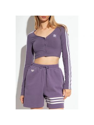 Crop top Adidas Originals violeta