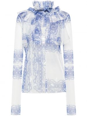 Φλοράλ μπλούζα με σχέδιο από τούλι Philosophy Di Lorenzo Serafini