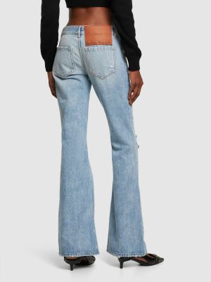 Jeans bootcut taille basse large Palm Angels