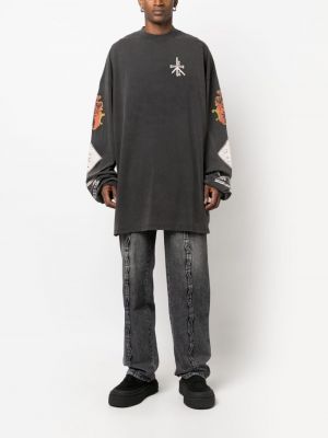 Sweatshirt aus baumwoll mit print 032c schwarz
